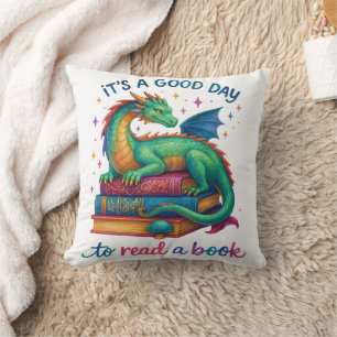 It's A Good Day To Read A Book  Cushion