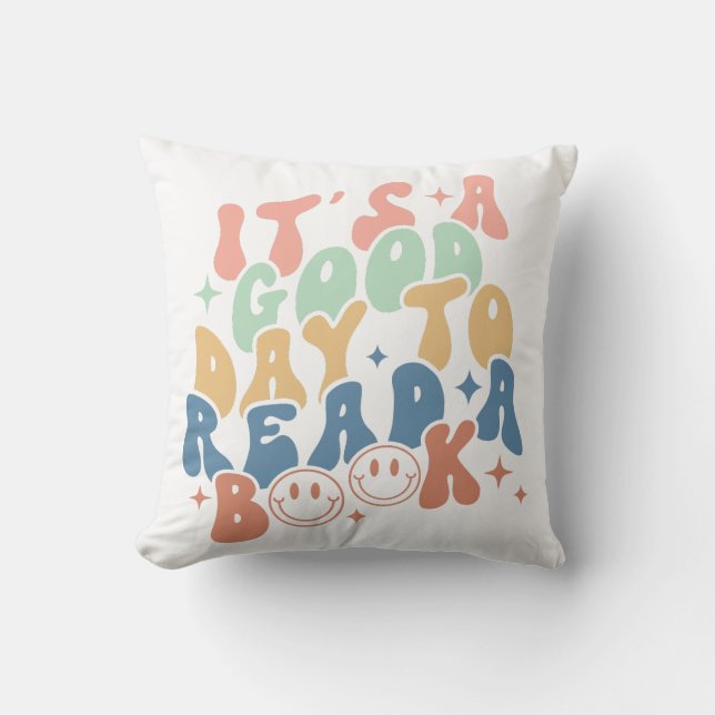It's A Good Day To Read A Book Cushion (Front)