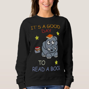 It's A Good Day To Read A Book Fanny Librarian Boo Sweatshirt