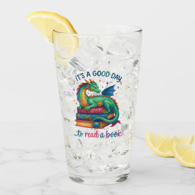 It's A Good Day To Read A Book  Glass (Front Ice)