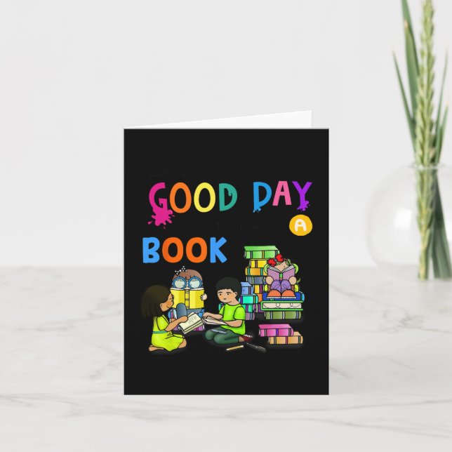 It's A Good Day To Read A Book Reading Club  Card (Front)