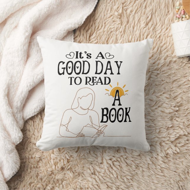 Its A Good Day To Read Shirt, Bookish Shirt, Book Cushion (Blanket)