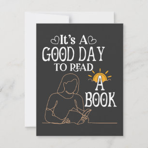 Its A Good Day To Read Shirt, Bookish Shirt, Book Holiday Card