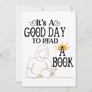 Its A Good Day To Read Shirt, Bookish Shirt, Book Holiday Card