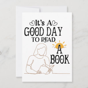 Its A Good Day To Read Shirt, Bookish Shirt, Book Holiday Card