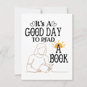 Its A Good Day To Read Shirt, Bookish Shirt, Book Holiday Card