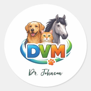 It's a Good Day to Save Animals   Doctor Day Classic Round Sticker