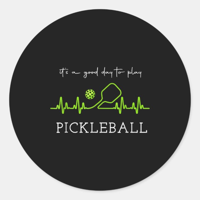 It's A Good Days To Play Ckleball Player Ckleball  Classic Round Sticker (Front)