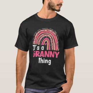 It's A Granny Things Loving Caring Rainbow Cute Mo T-Shirt