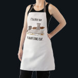 It's a great day for clay All-Over Print Apron<br><div class="desc">For the artistic person interested in pottery and ceramics,  a fun apron for crafting.  Original by Night Owl's Menagerie,  2023.</div>