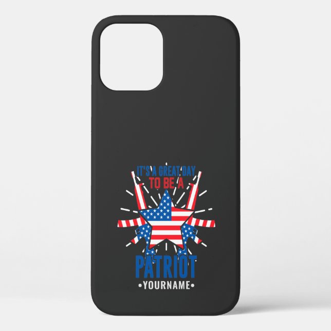 It's a Great Day To Be a Patriot Case-Mate iPhone Case (Back)