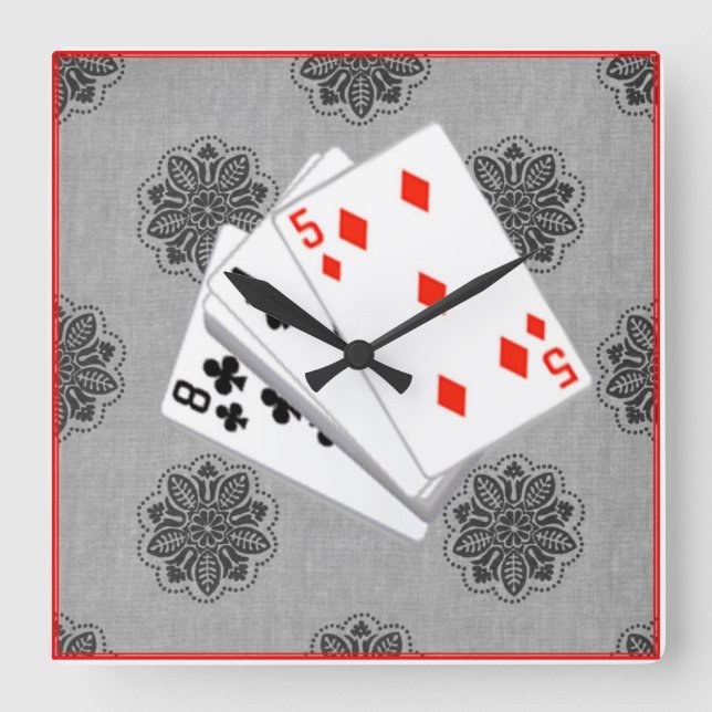 It's a guy thing clock. square wall clock (Front)