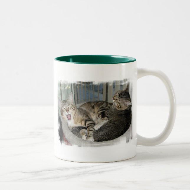 Its A Hard Life Cats Two-Tone Coffee Mug (Right)