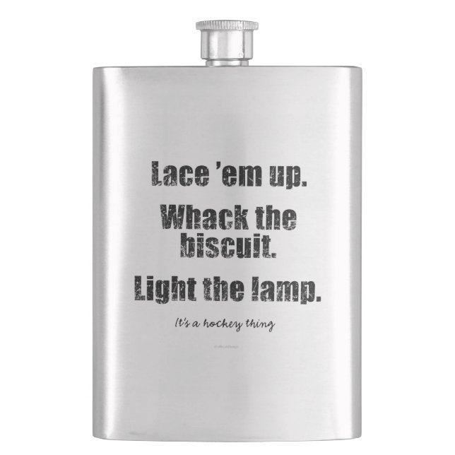 It's a Hockey Thing Hip Flask (Front)