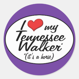 It's a Horse! I Love My Tennessee Walker Classic Round Sticker