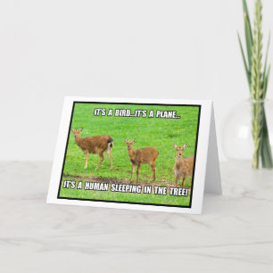 It's a Human Sleeping in the Tree Card