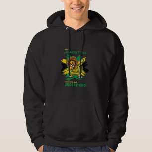 It's a Jamaican thing dabbing Rasta Reggae Lion ja Hoodie