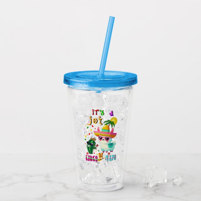 It's A Joy Cinco De Mayo Acrylic Tumbler (Back Ice)