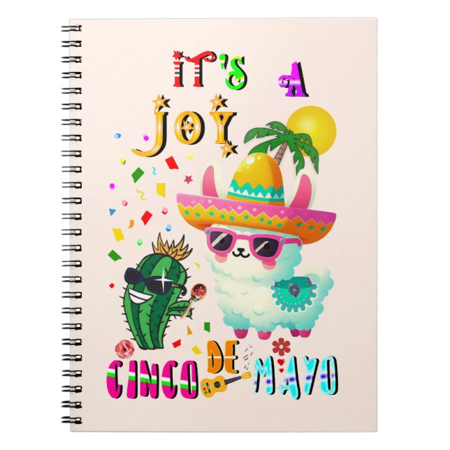 It's A Joy Cinco De Mayo Notebook (Front)