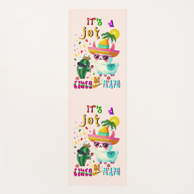 It's A Joy Cinco De Mayo Yoga Mat (Front)