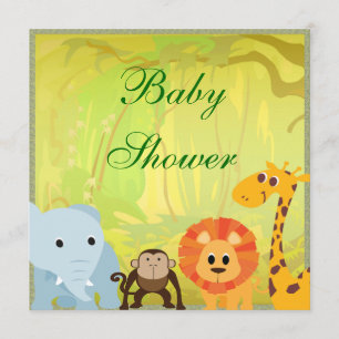 It's A Jungle Baby Shower Invitation