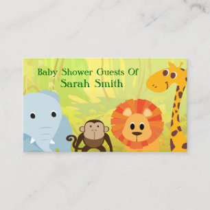 It's A Jungle Baby Shower Place Card