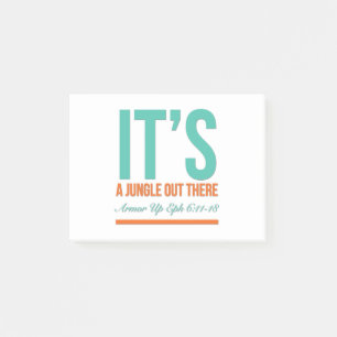 It's a jungle out there post-it notes