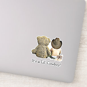 It's a Lil Cowboy Teddy bear Baby Shower