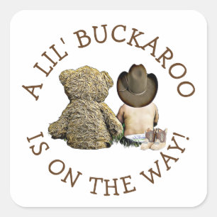 It's a Little Cowboy Baby Shower Stickers