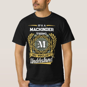 It's a MACKINDER Thing You Wouldn't Understand T-Shirt