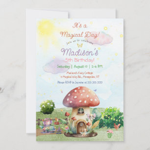 It's a Magical Day Fairy Kid's Birthday Invitation
