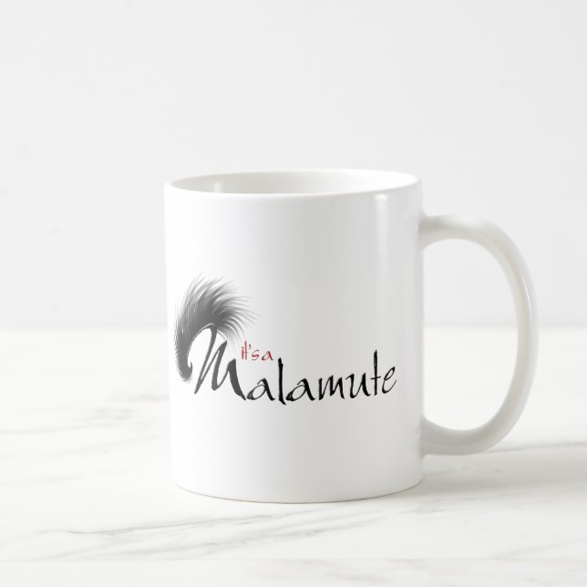 It's a Malamute logo design Coffee Mug (Right)