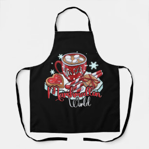 It's A Marshmallow World Merry Christmas Hot Cocoa Apron