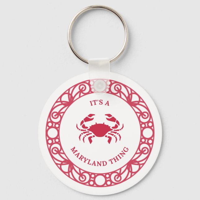 IT'S A MARYLAND THING (CRABS) KEY RING (Front)