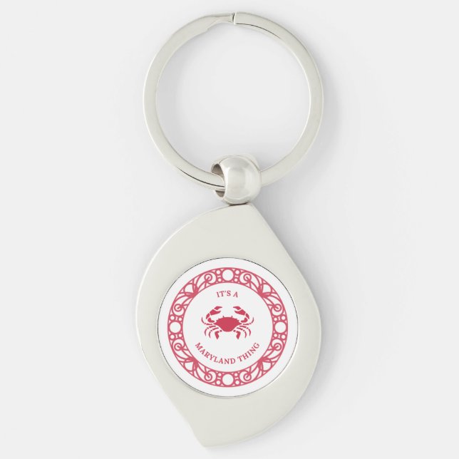 IT'S A MARYLAND THING (CRABS) KEY RING (Front)