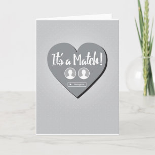 It's A Match Dating Card