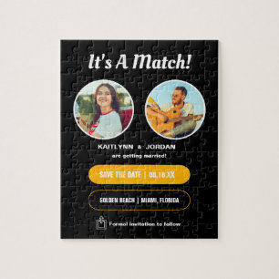 It's A Match Photo Save the Date Puzzle