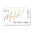 It's a Match! Smooth Gold Simple Typography