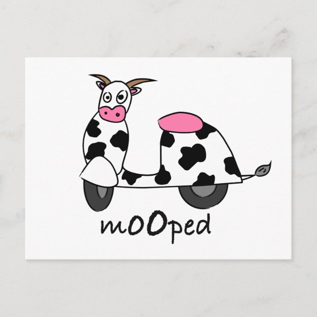 It's a Mooped! Postcard (Front)