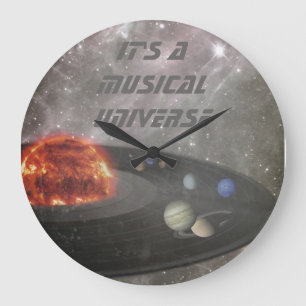 It's a Musical Universe Large Clock