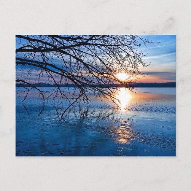 It's A New Day Over the River, Beautiful Sunrise  Postcard (Front)
