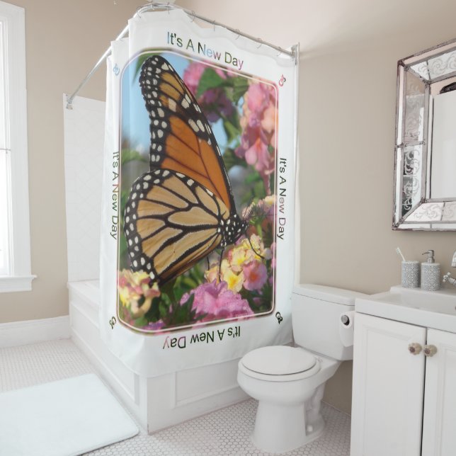 It's A New Day Shower Curtain (In Situ)