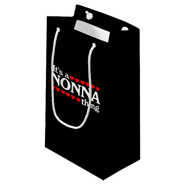 It's a nonna thing small gift bag (Front Angled)