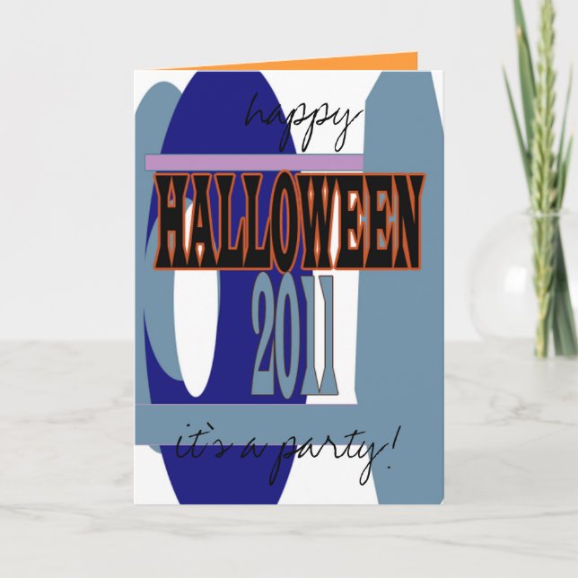 It's A Party Halloween Style Invitation (Front)