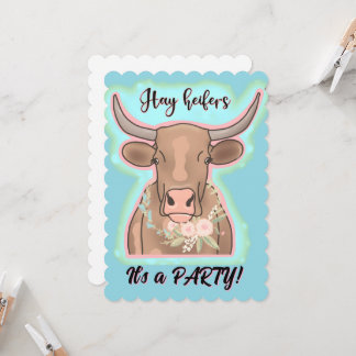 its a party heifers invitation