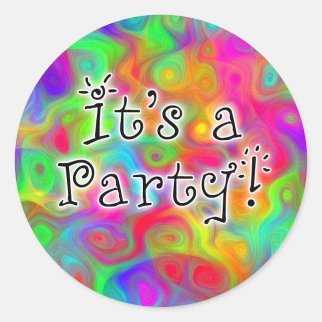 It's A Party! Sticker (Front)