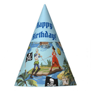 It's a Pirate's Life Happy Birthday Party Hat