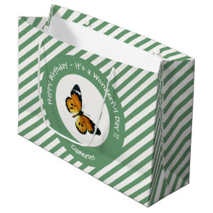It's a Plain Tiger / African Queen Butterfly Party Large Gift Bag