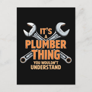 It's a Plumber Thing You Wouldn't Understand Holiday Postcard