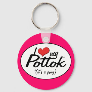 It's a Pony! I Love My Pottok Key Ring
